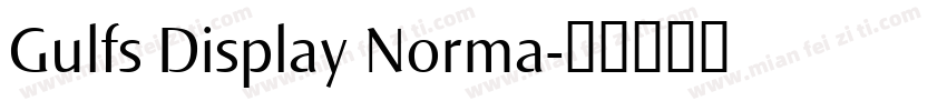 Gulfs Display Norma字体转换